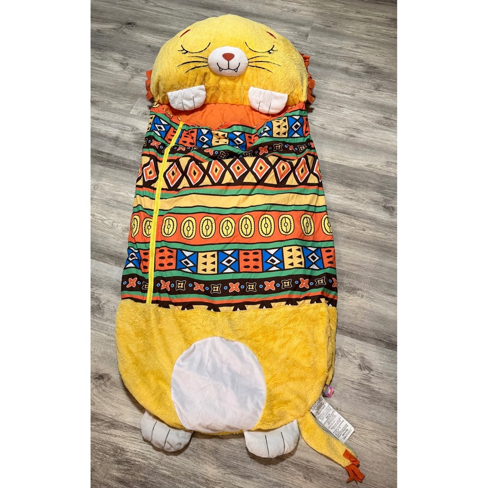 Happy Nappers Lion Sleeping Bag Kids Plush Roll Up Play Pillow Bed